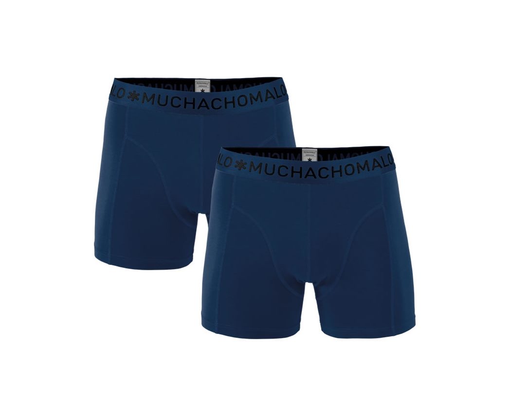 1010 BOXER SOLID 2PK 200 Navy/Navy Large