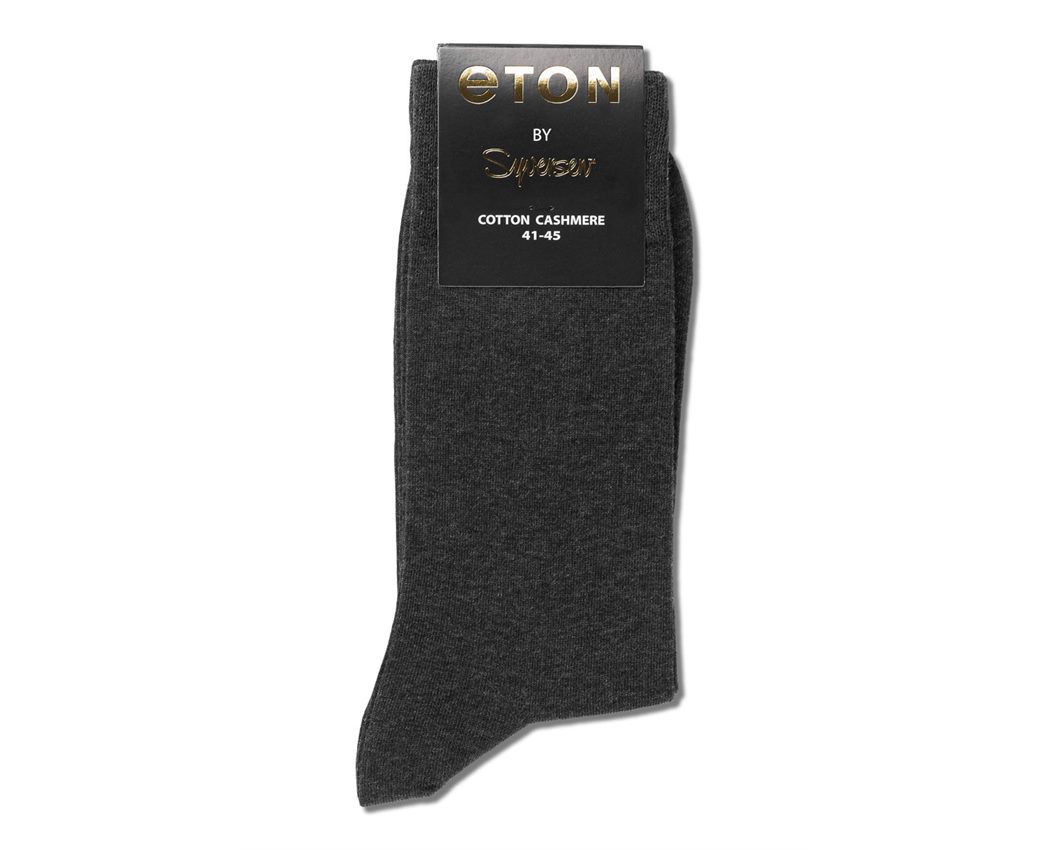 Eton Cotton/Cashmere Blend 785U-D Dark Grey Melange One Size (41-45)