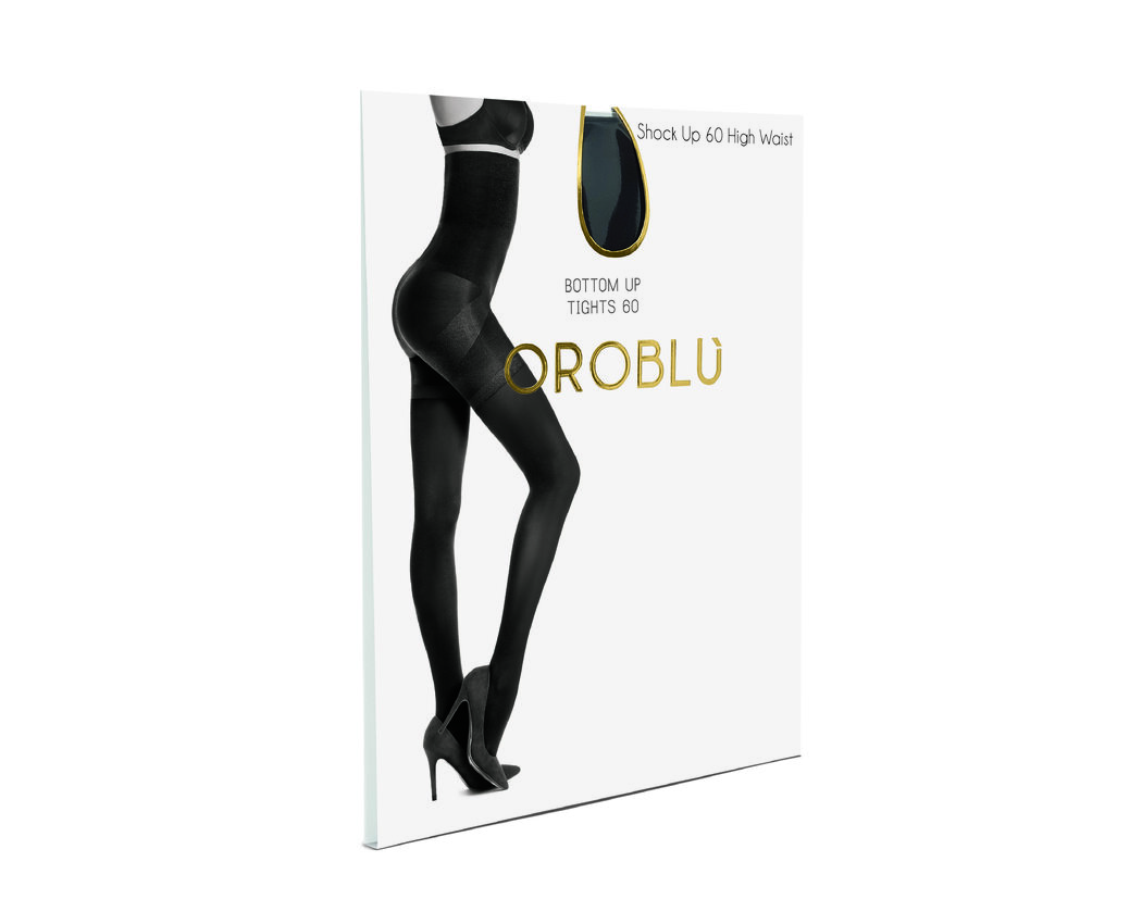Oroblu Shock Up 60 Opaque High Waist BLACK SMALL 