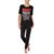 DKNY ONLY IN DKNY T-SHIRT/JOGGER SET BLACK LABEL PRINT LARGE 