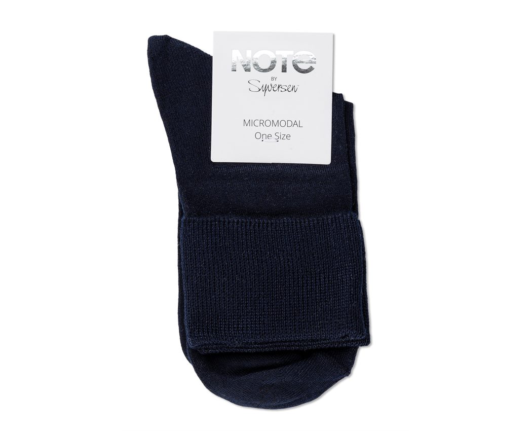 NOTE WOMAN MICROMODAL CUFF DARK BLUE ONE SIZE 