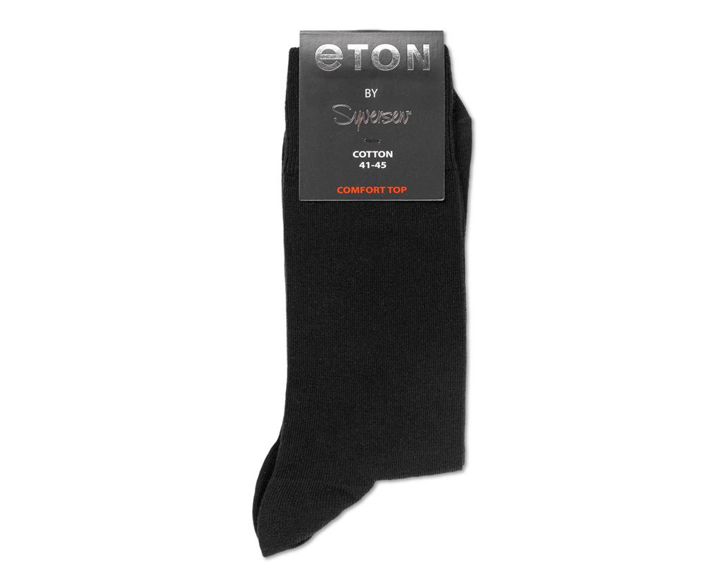 Eton Cotton Plain Comfort Top Black 41-45 