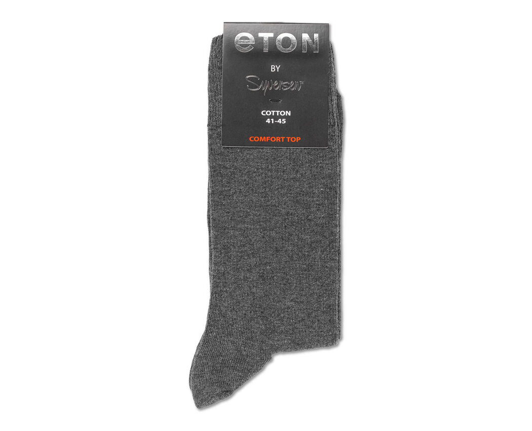 Eton Cotton Plain Comfort Top Dark Grey 41-45 