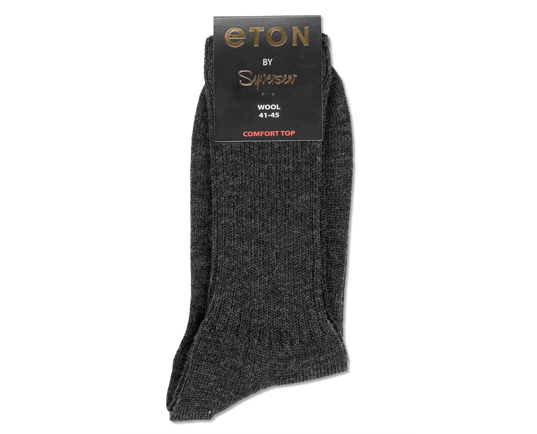 Eton Wool/Lycra Rib Comfort Top 68 Dark Grey 41-45 