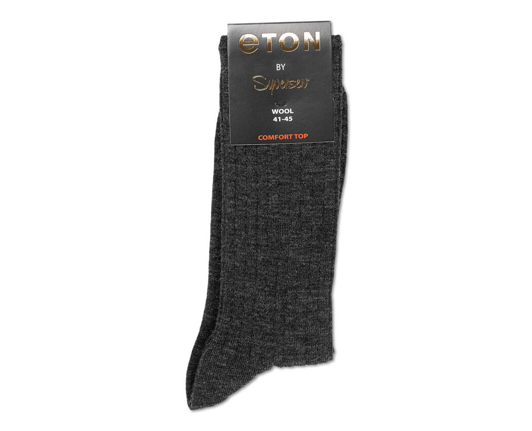 Eton Wool Rib Comfort Top 68 Dark Grey 41-45 