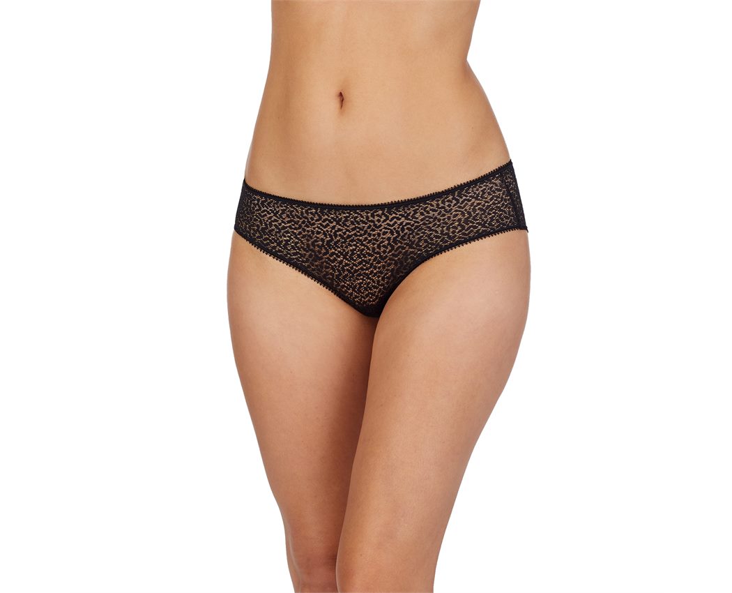 DKNY MODERN LACE HIPSTER BLACK SMALL