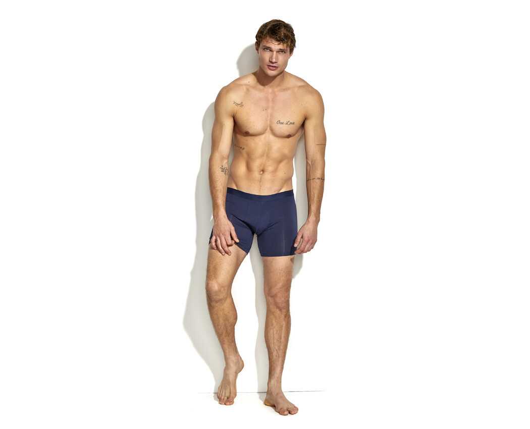 2pk EcoVero pouch boxer Navy LARGE