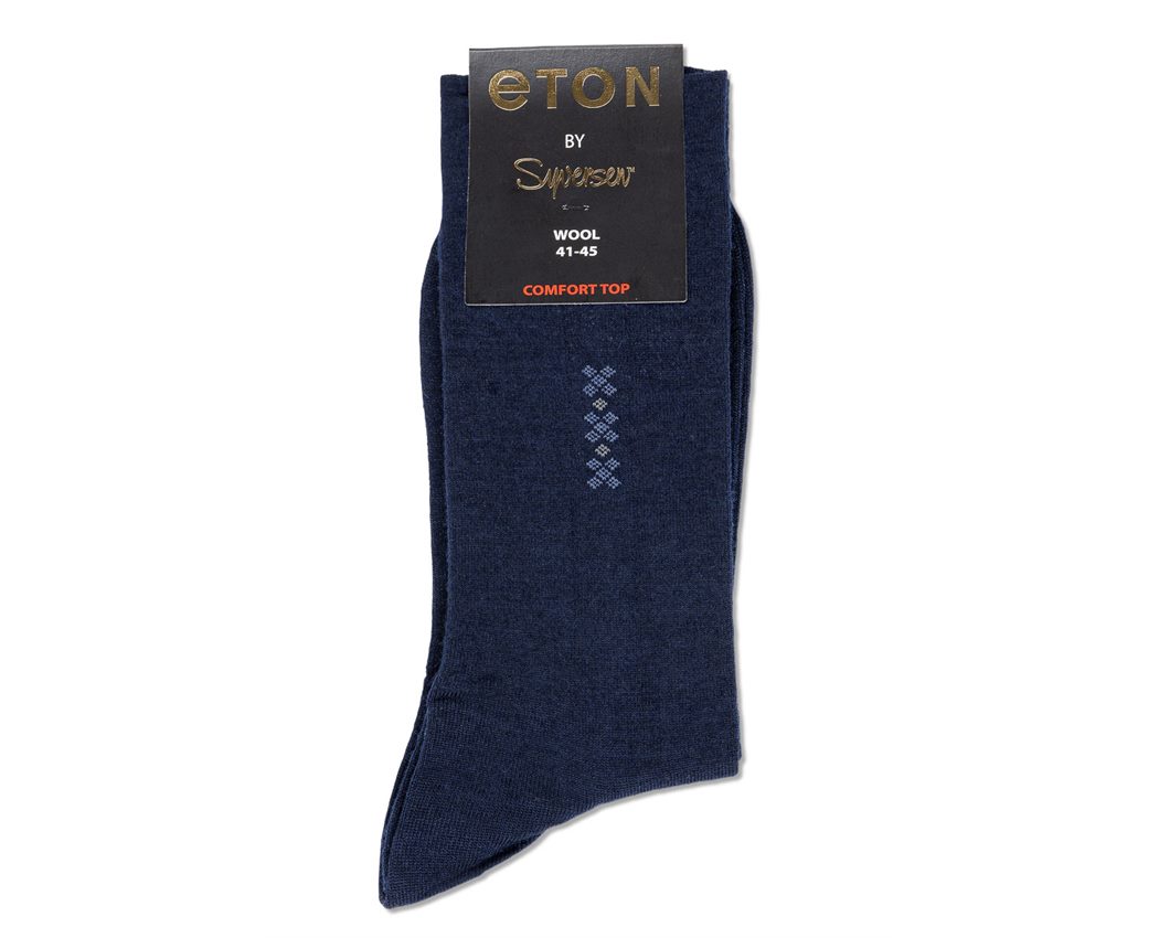 Eton Wool Clockpin Pique Comfort Top5115 Dark Blue 41-45