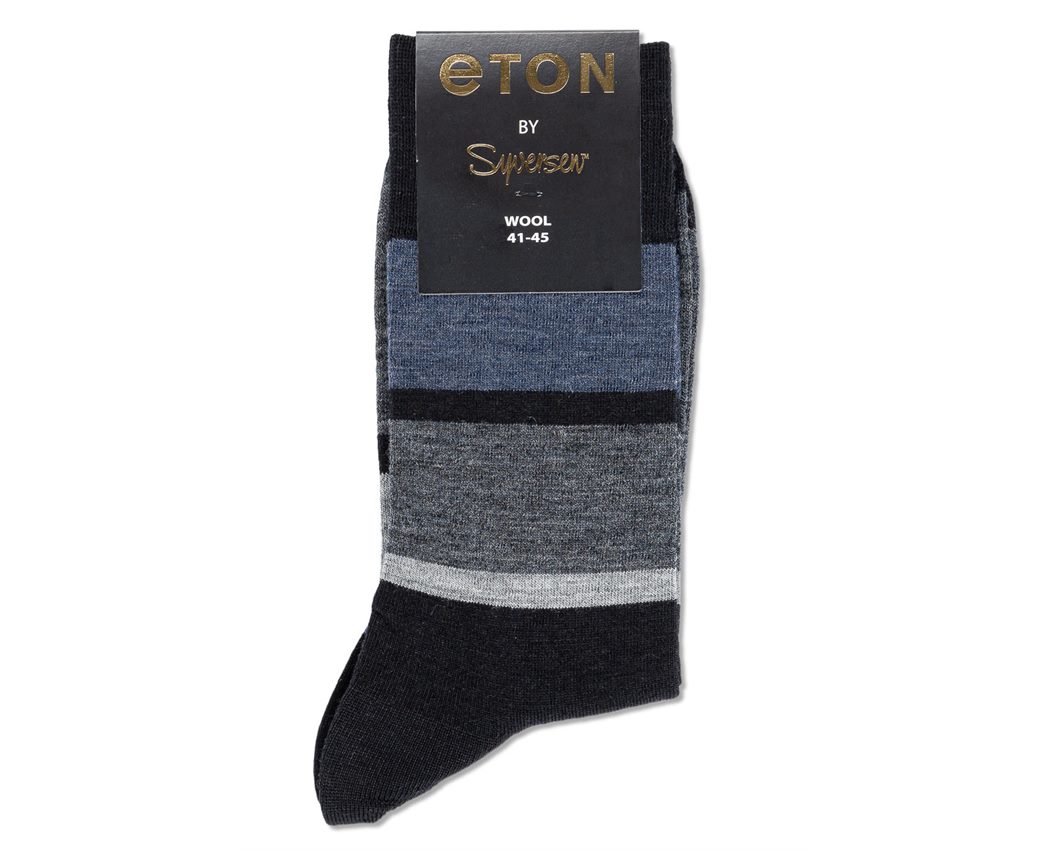 Eton Wool Color Block Black/Blue 41-45