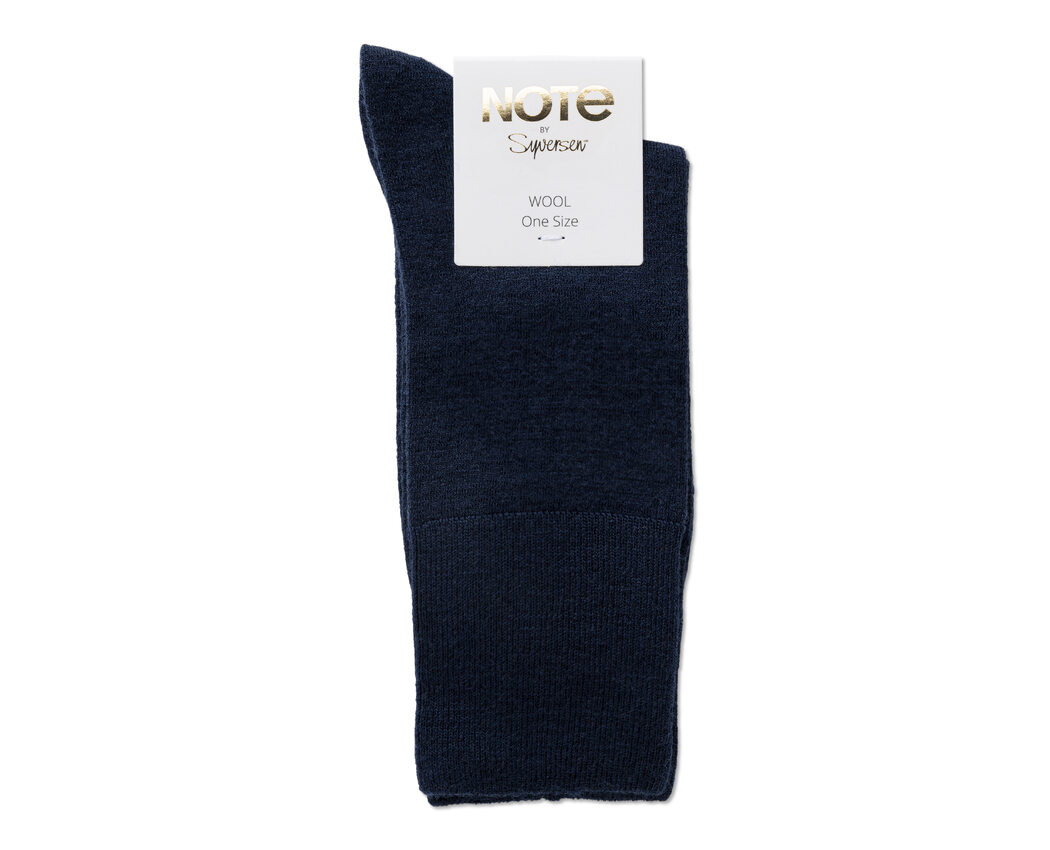 Note Woman 3pk Fine Wool Comfort Top NAVY 36-41 