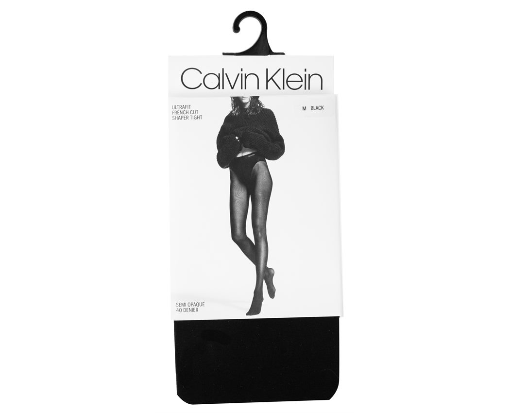 CK ULTRA FIT FRENCH CUT TIGHTS 001 BLACK SMALL
