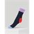 DD ESTHER CASHMERE CONTRAST SOCK NAVY/PURPLE/RED 36-38 