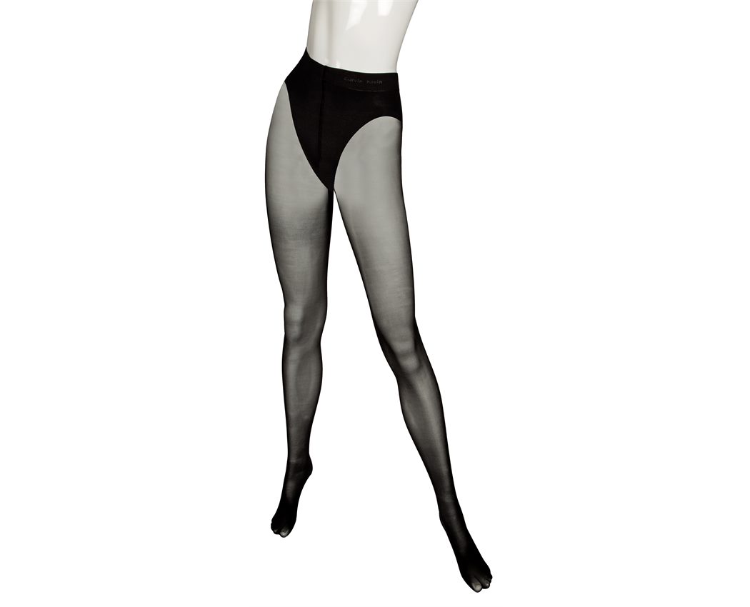 CK ULTRA FIT FRENCH CUT TIGHTS 001 BLACK LARGE