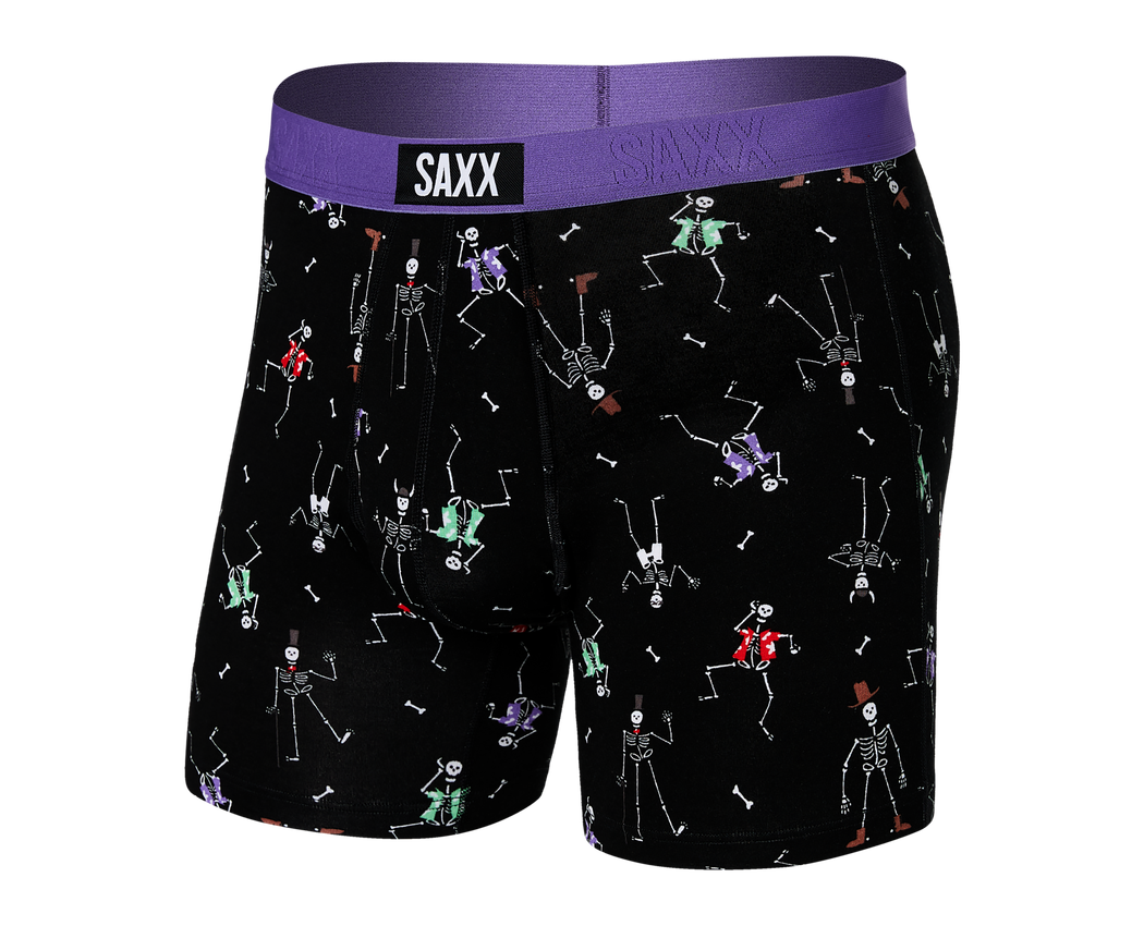 SAXX Vibe Boxer Dancing skellies-black Large