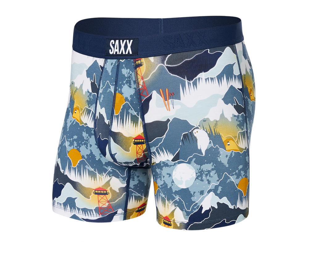 SAXX Vibe Boxer Winter skies-navy Large