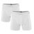 1010 BOXER SOLID 2PK 01 WHITE X-LARGE 