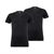 Levis Men 2pk Solid V-Neck T-Shirt Black Large 