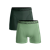 1010 SOLID BOXER 2PK 578 GREEN/GREEN LARGE 