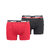 Levis Men 2pk Sportswear Logo Boxer Red/Black Large 