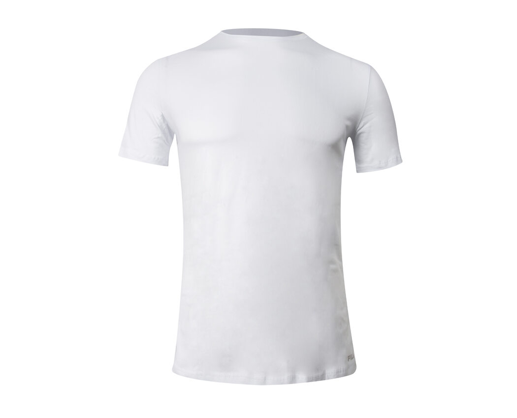FILA T-Shirt Round Neck White Medium 