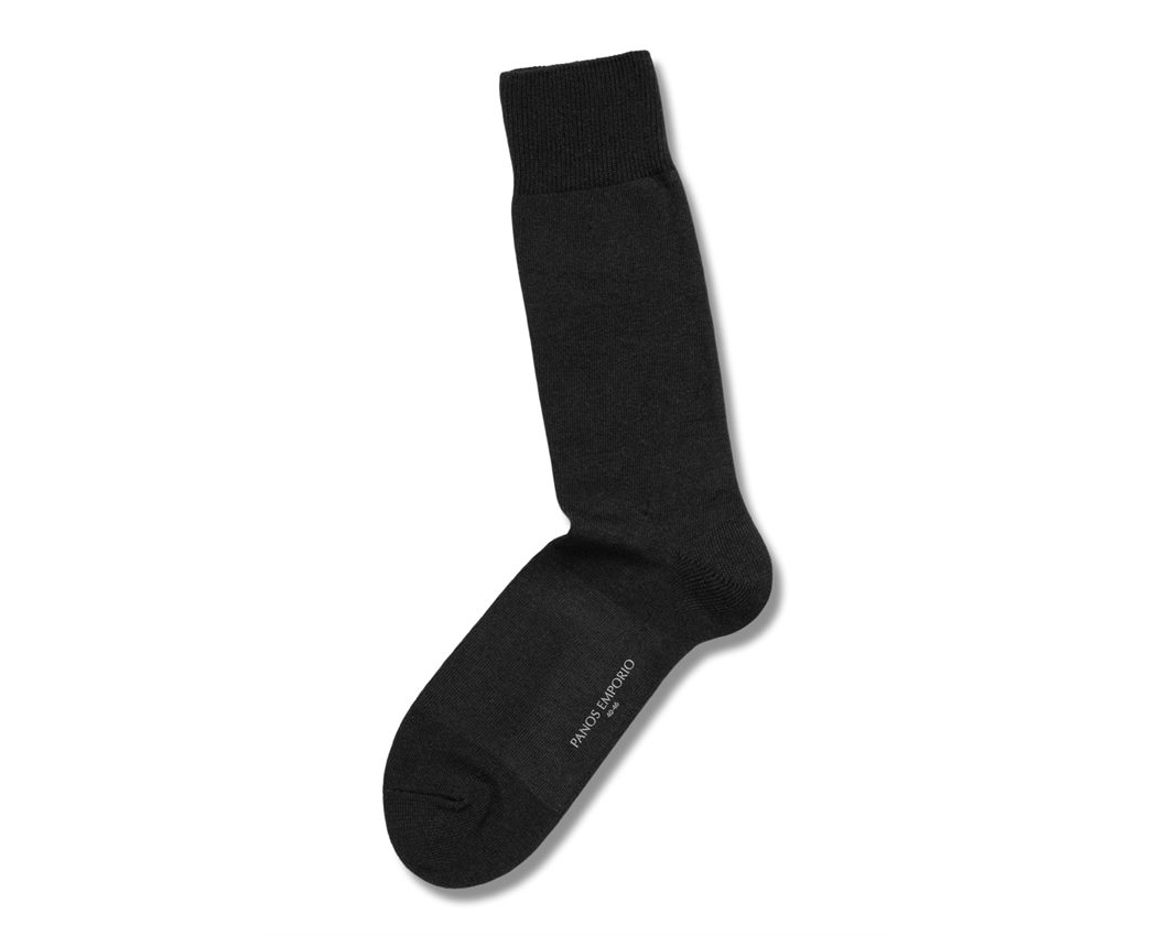 3PK Mens Casual Flat Knit Black One Size (40-46)