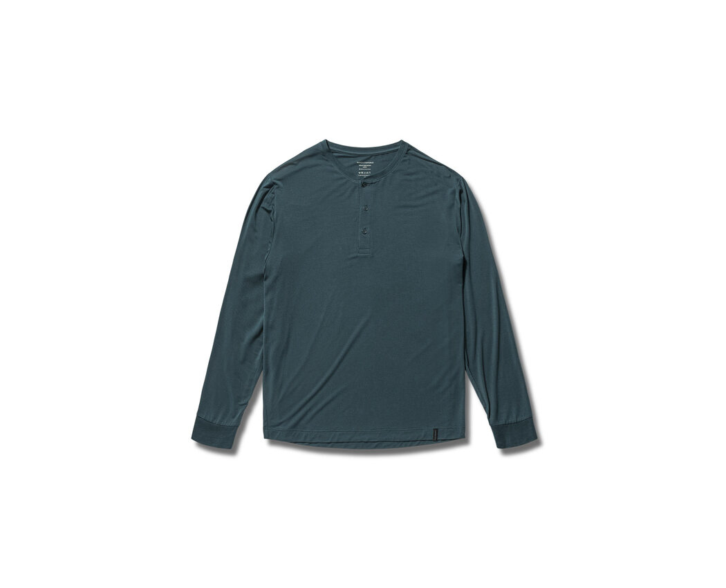 Lounge Henley Cotton Bamboo Deep Teal Large