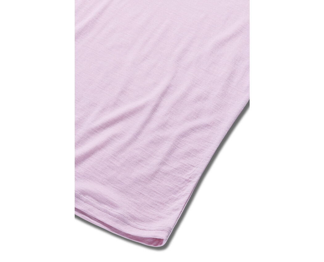Wool/Tencel Tee Long Sleeve Pink Dawn Medium