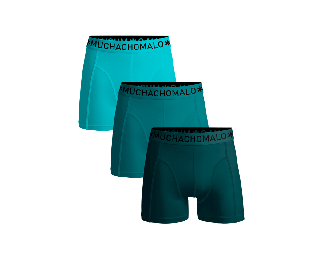 1010 SOLID BOXER 3PK 579 GREEN/GREEN/GREEN LARGE
