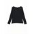 Oroblu Perfect Line Cashm Tshirt L/S Mrl BLACK LARGE 